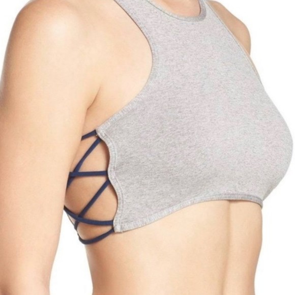 Free People Side Cross Racerback Bra medium/large - Picture 2 of 4